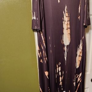 Summer Casual Beach Long Dress Women's Loose Three-Quarter Sleeve Dress …